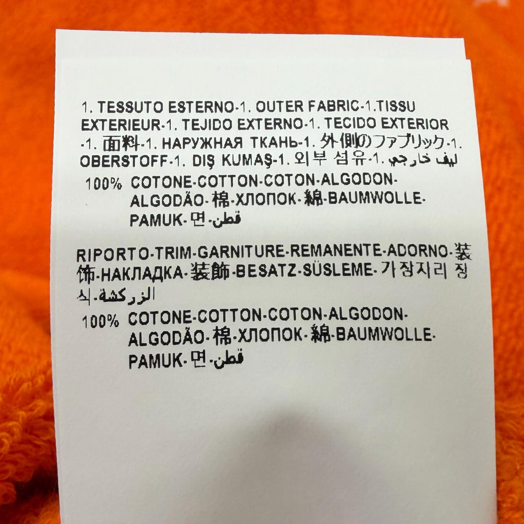 Pristine VERSACE coat Cotton terry jacquard bathrobe Medusa Gown Orange
