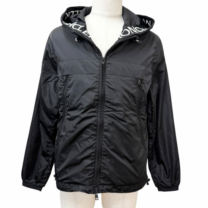 Great MONCLER Blouson MASSEREAU GIUBBOTTO Embroidered hood logo black