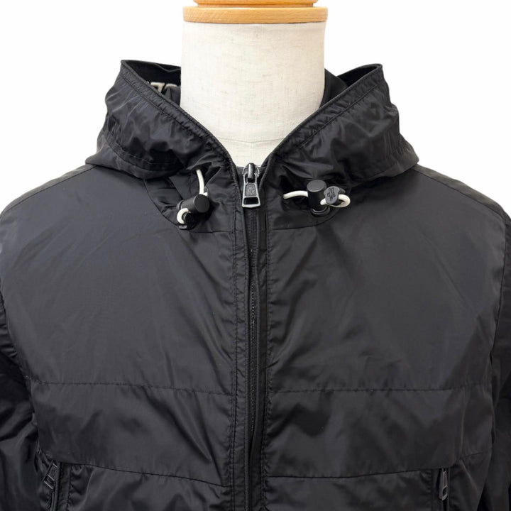 Great MONCLER Blouson MASSEREAU GIUBBOTTO Embroidered hood logo black