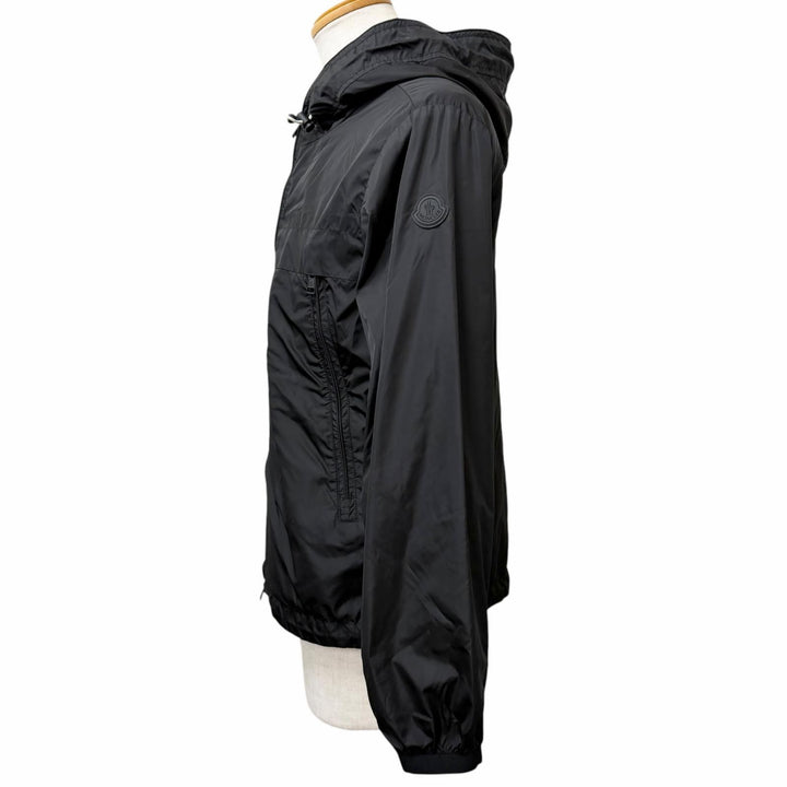 Great MONCLER Blouson MASSEREAU GIUBBOTTO Embroidered hood logo black