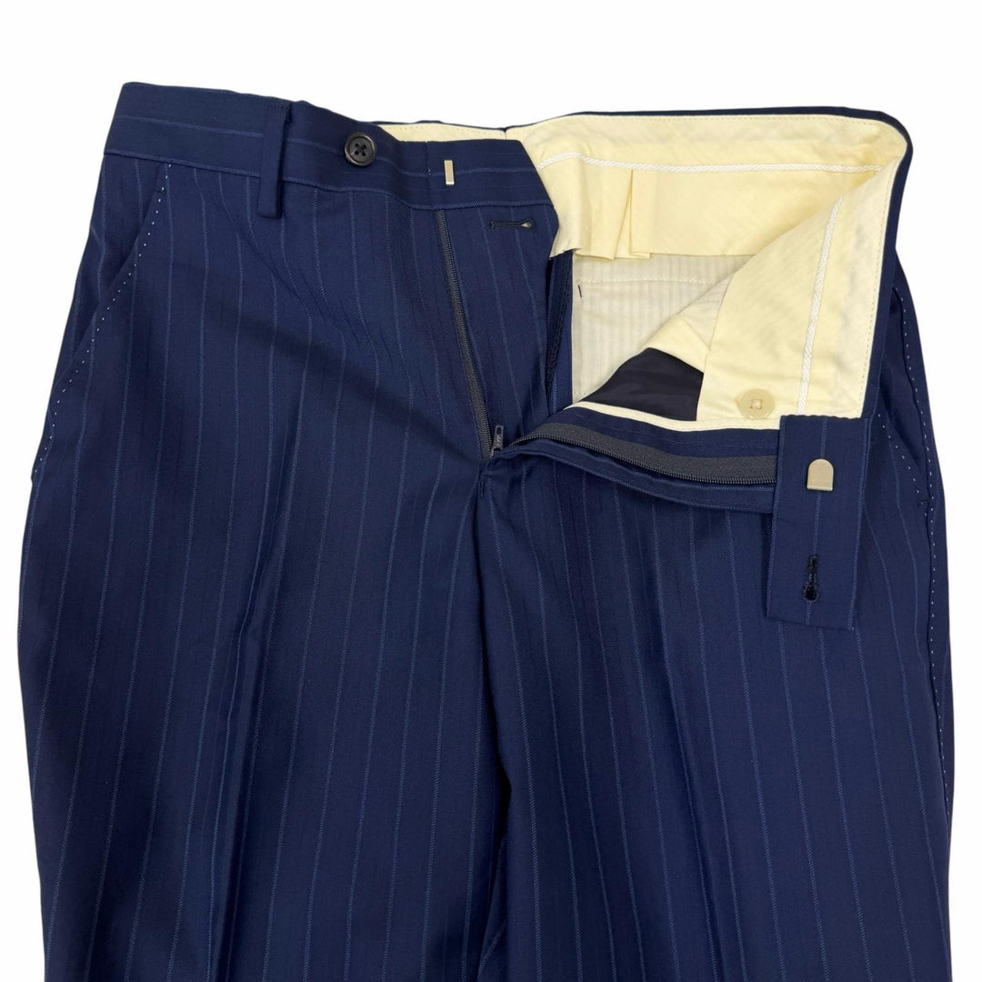 Excellent Paul Smith suit Loro Piana fabric, stripe pattern, single