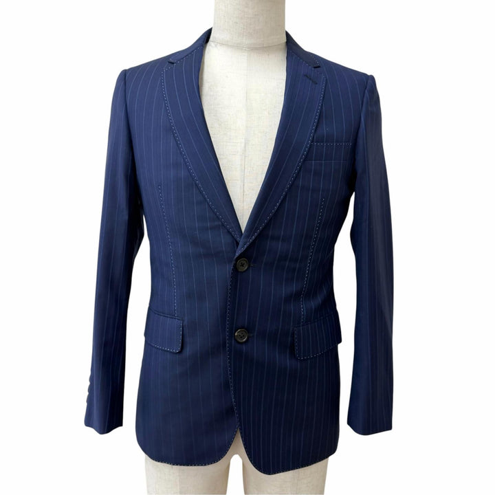 Excellent Paul Smith suit Loro Piana fabric, stripe pattern, single