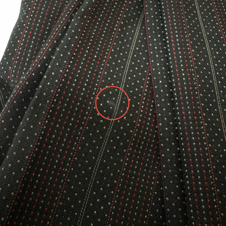 Excellent GUCCI suit Striped, gold buttons, double-breasted black wool