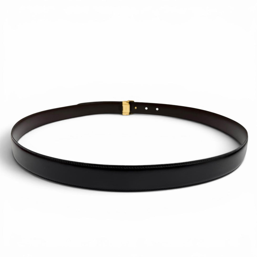 Excellent Cartier belt Must de Cartier reversible black leather mens
