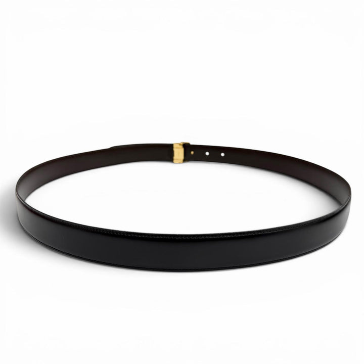 Excellent Cartier belt Must de Cartier reversible black leather mens