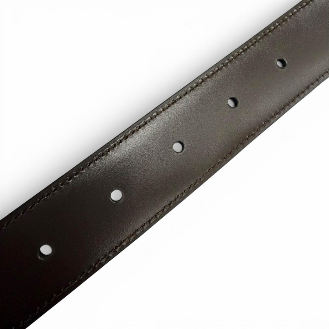 Excellent Cartier belt Must de Cartier reversible black leather mens