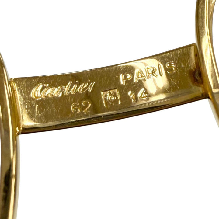 Great Cartier Glasses Trinity Two Bridges gold mens