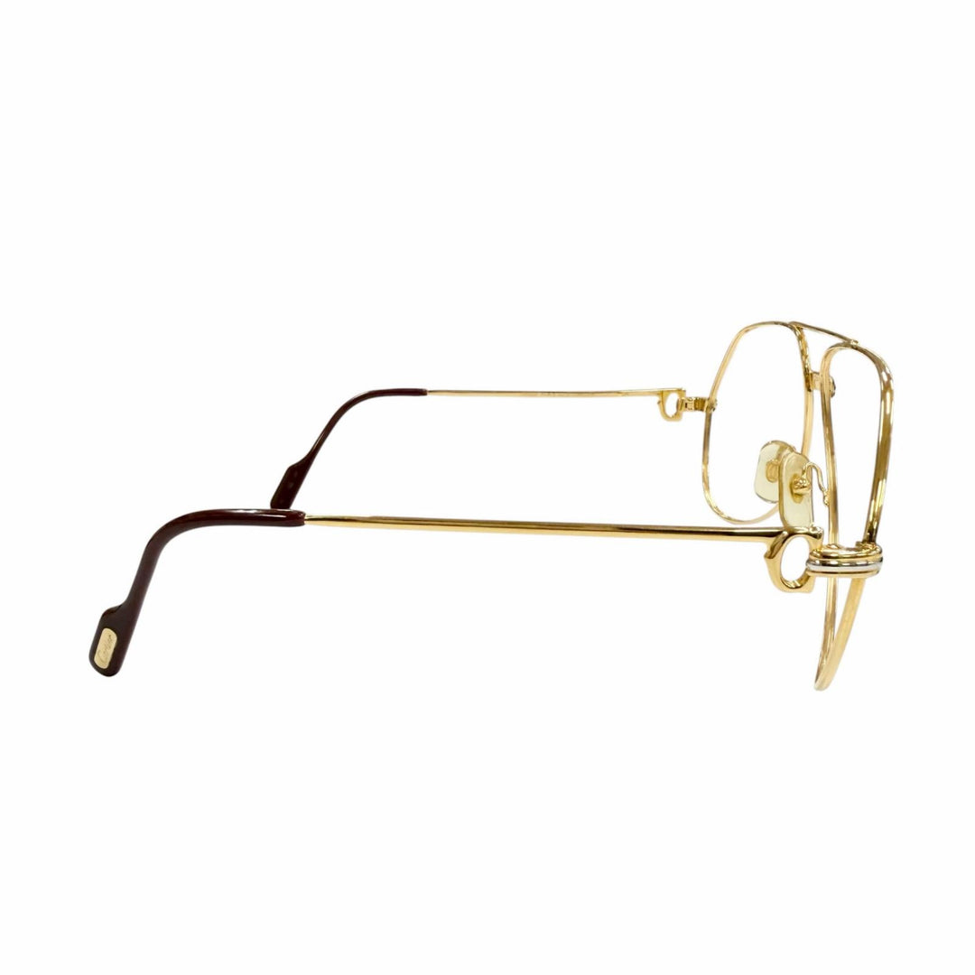 Great Cartier Glasses Trinity Two Bridges gold mens
