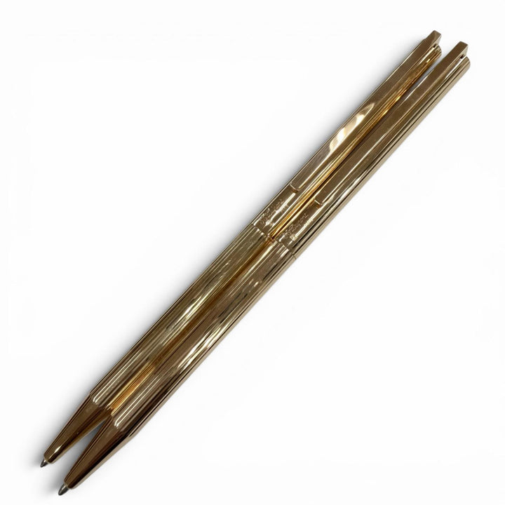 Excellent Dupont Classic Ballpoint pen and mechanical pencil set of 2 gold