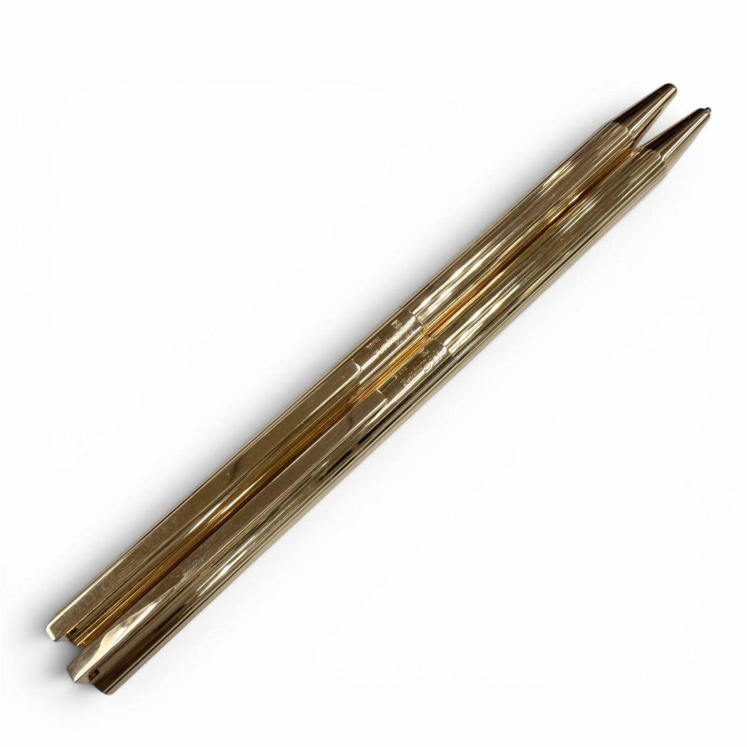 Excellent Dupont Classic Ballpoint pen and mechanical pencil set of 2 gold