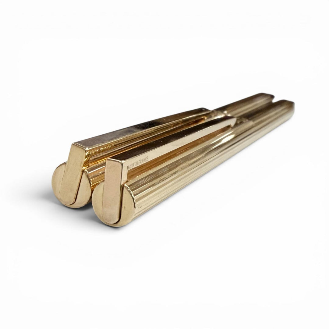 Excellent Dupont Classic Ballpoint pen and mechanical pencil set of 2 gold