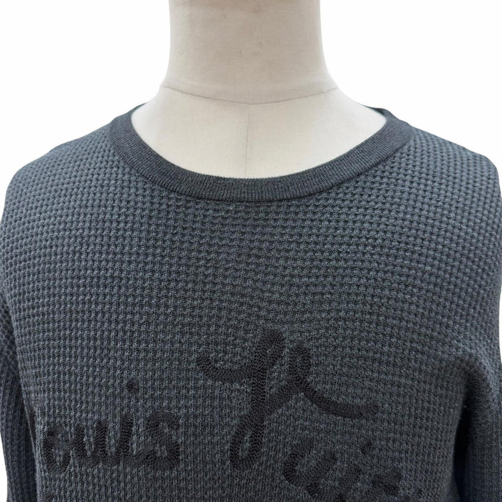 Great LOUIS VUITTON sweater Dark gray wool mens L