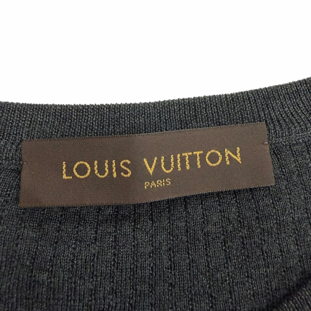 Great LOUIS VUITTON sweater Dark gray wool mens L