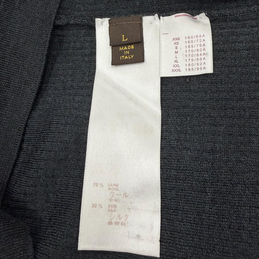 Great LOUIS VUITTON sweater Dark gray wool mens L