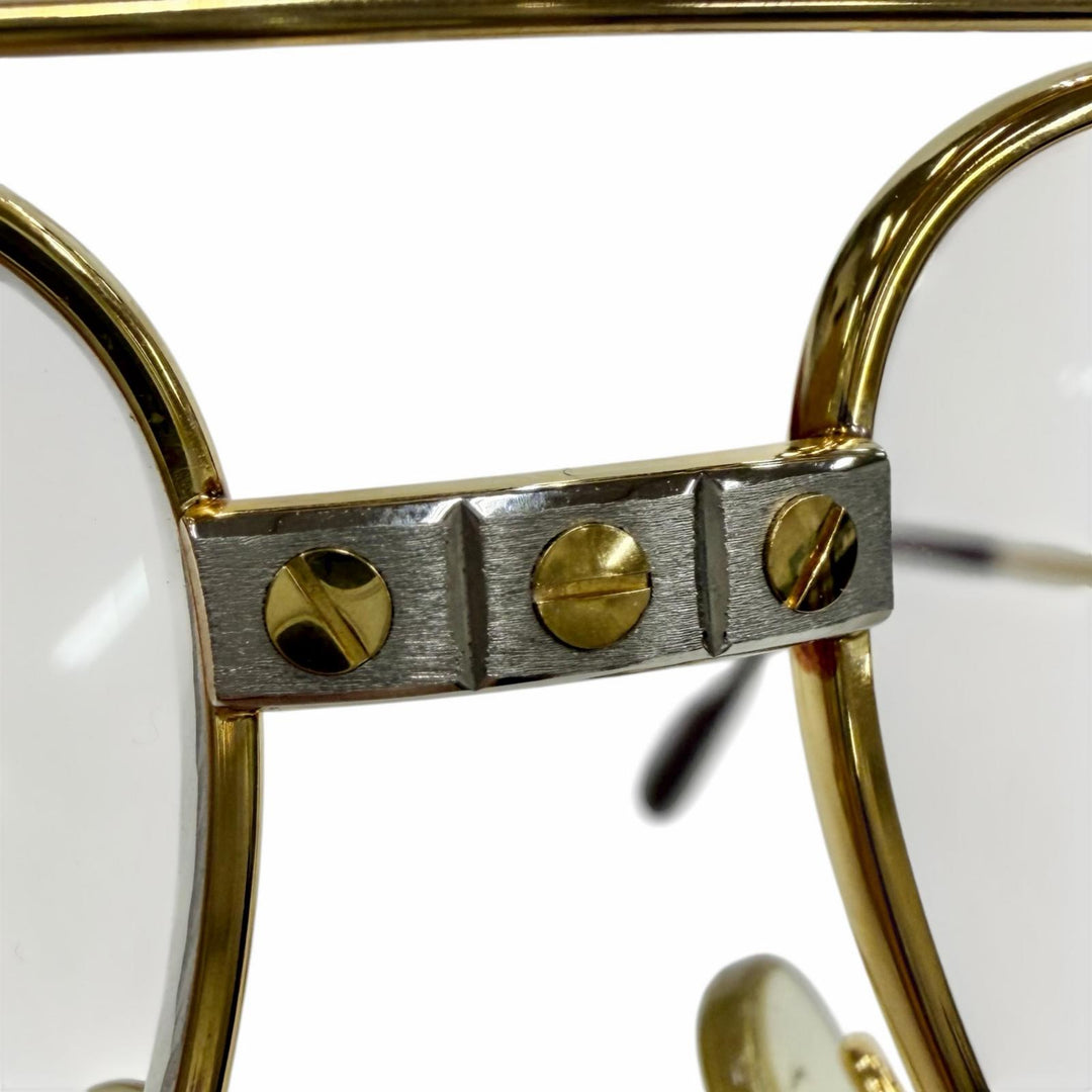 Great Cartier Glasses Two-bridge aviator gold mens