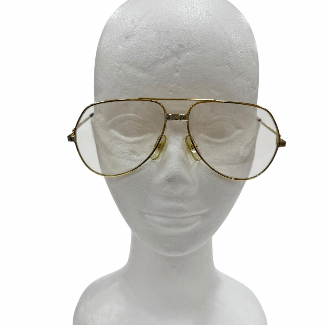 Great Cartier Glasses Two-bridge aviator gold mens