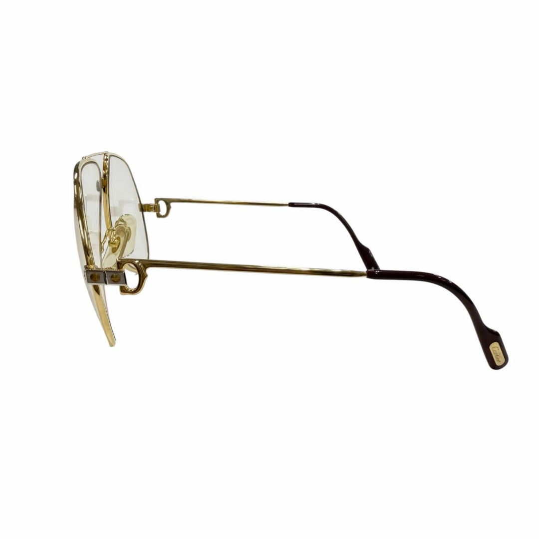 Great Cartier Glasses Two-bridge aviator gold mens