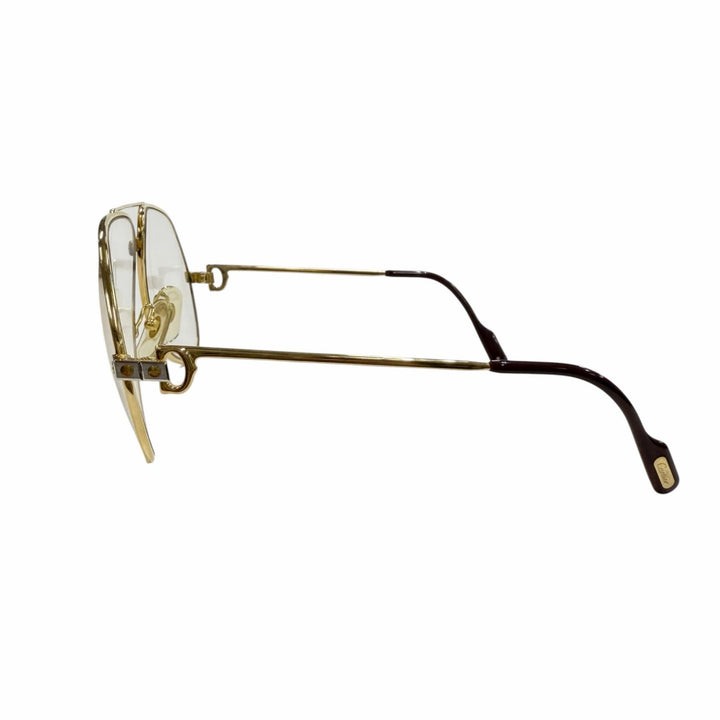 Great Cartier Glasses Two-bridge aviator gold mens