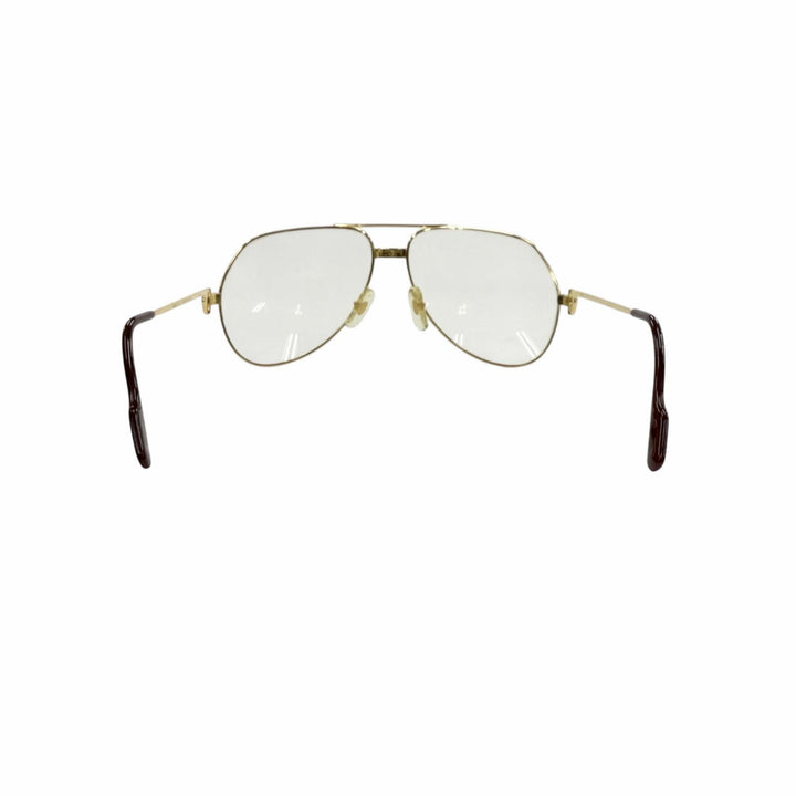 Great Cartier Glasses Two-bridge aviator gold mens
