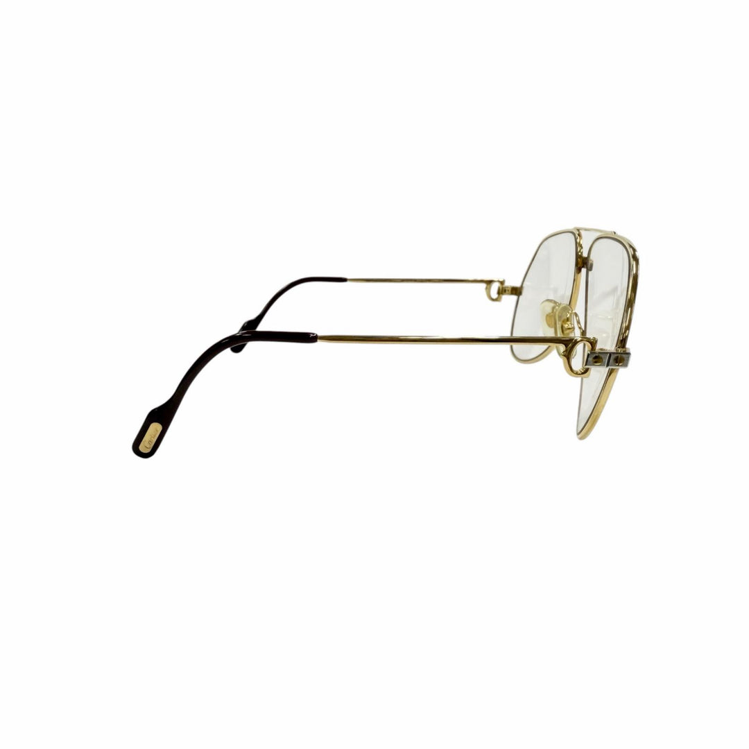 Great Cartier Glasses Two-bridge aviator gold mens
