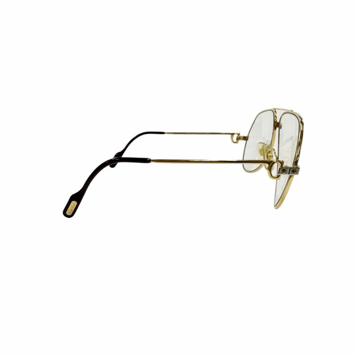 Great Cartier Glasses Two-bridge aviator gold mens