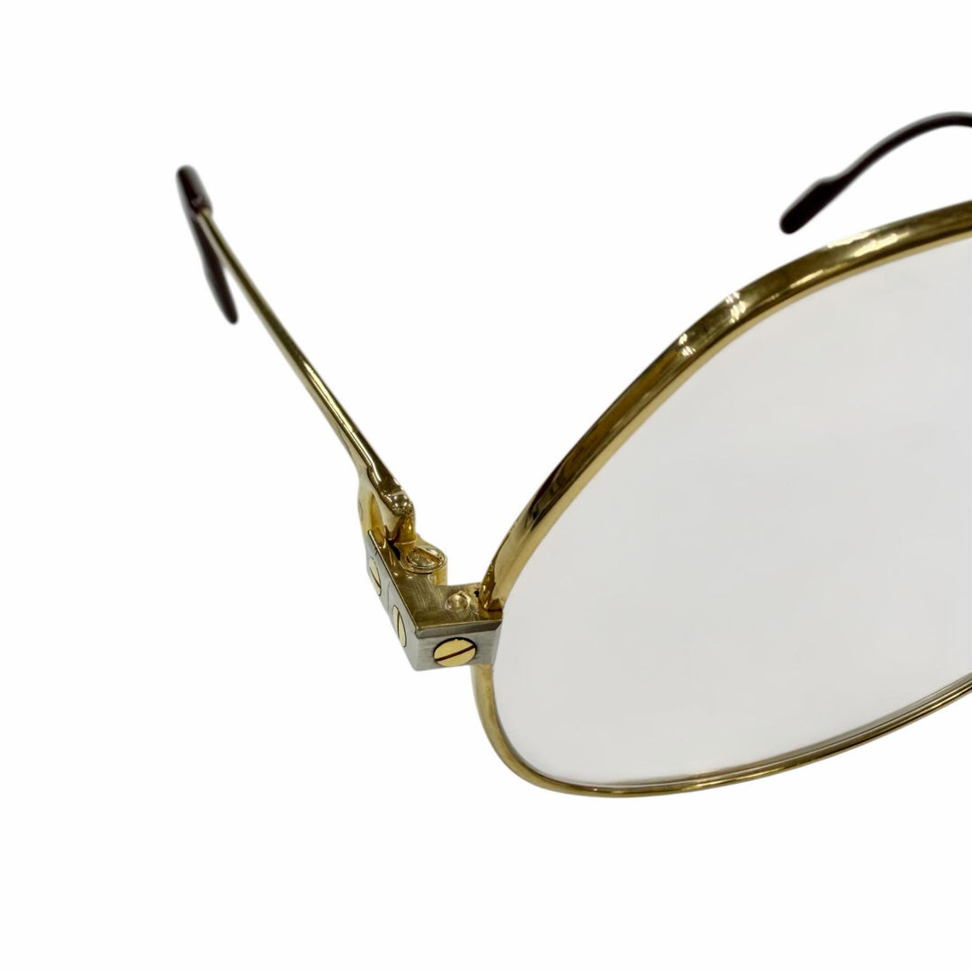 Great Cartier Glasses Two-bridge aviator gold mens