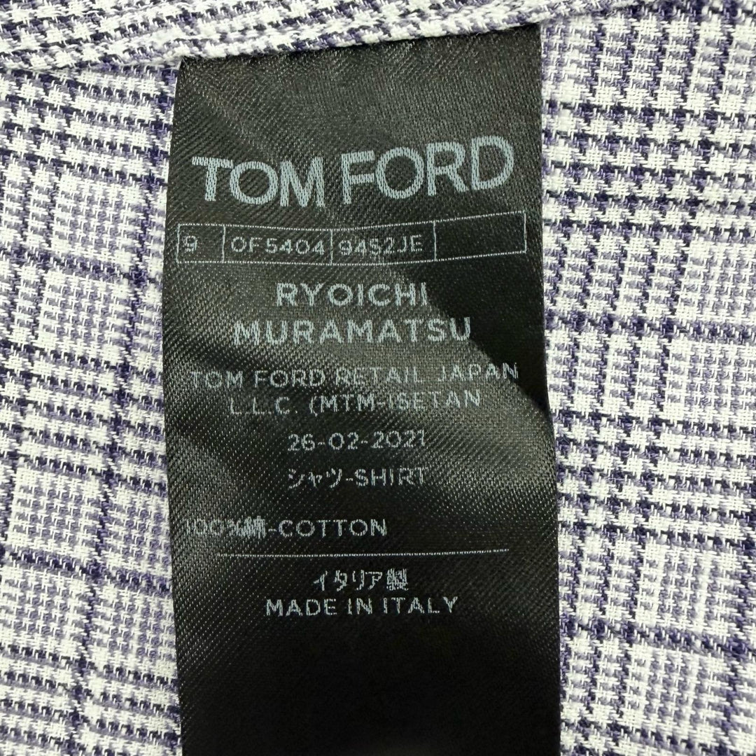 Excellent TOM FORD Long sleeve shirt purple cotton mens 43