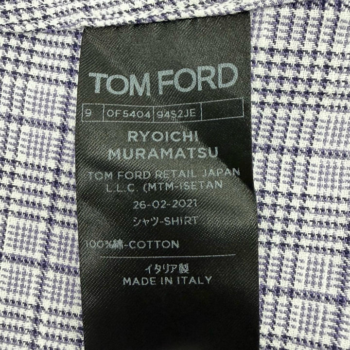 Excellent TOM FORD Long sleeve shirt purple cotton mens 43