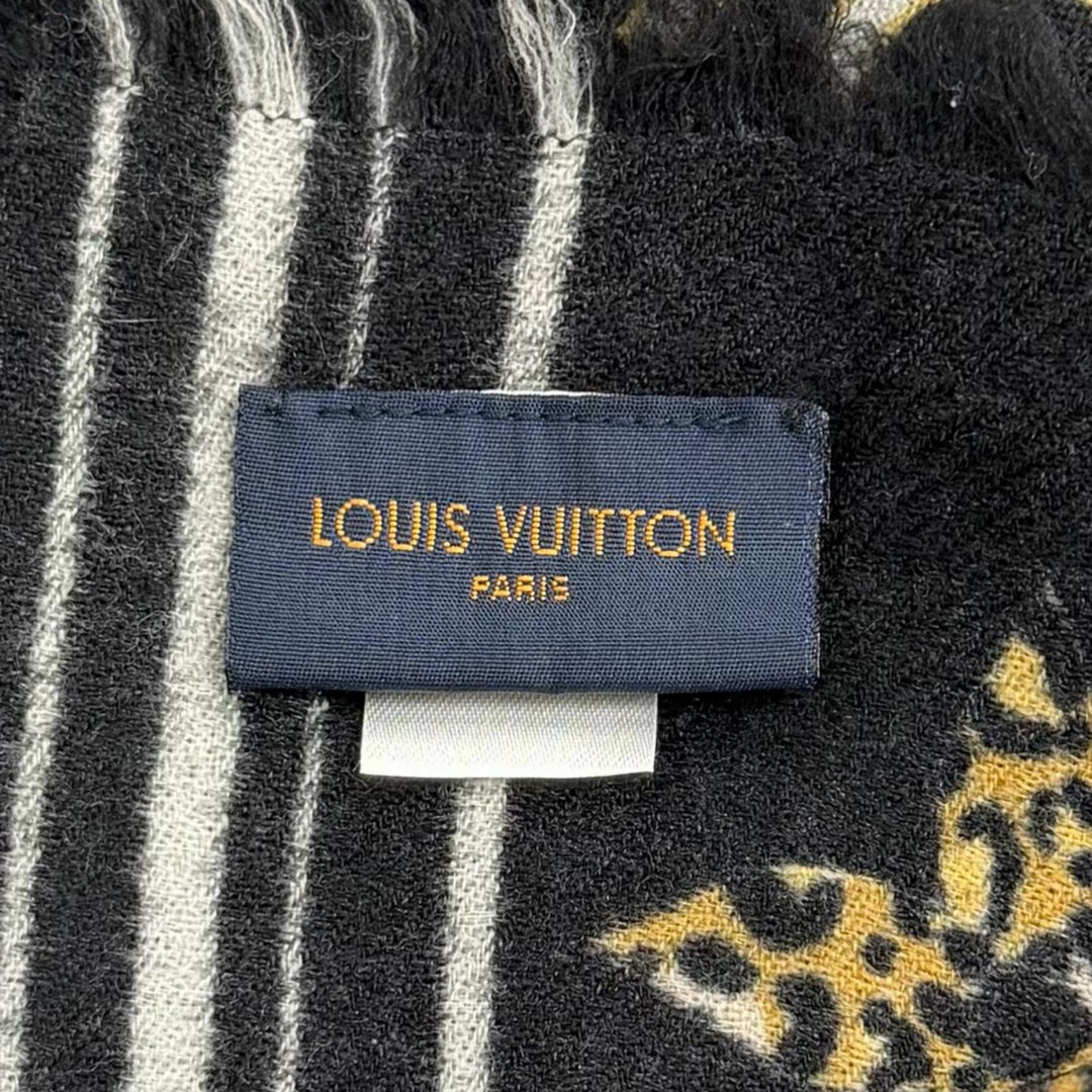 Great LOUIS VUITTON Stall Logo-emblazoned monogram leopard print wool M73644