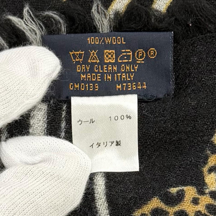 Great LOUIS VUITTON Stall Logo-emblazoned monogram leopard print wool M73644