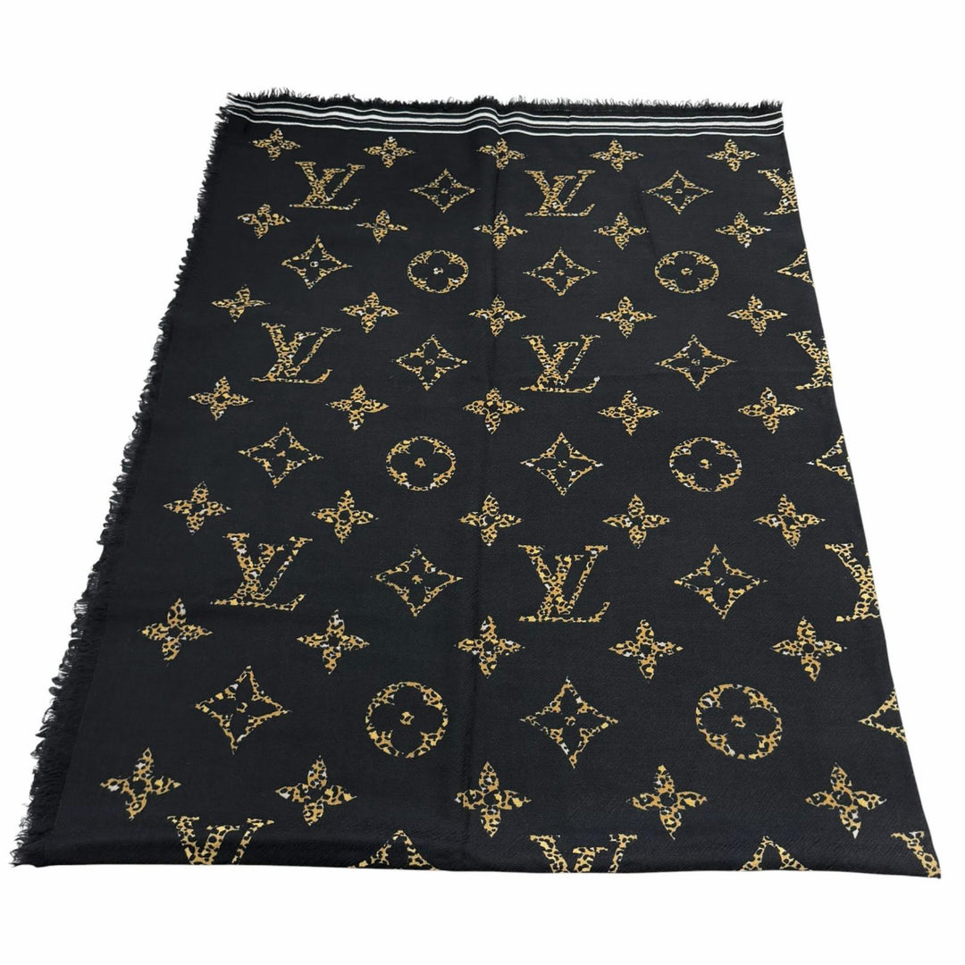 Great LOUIS VUITTON Stall Logo-emblazoned monogram leopard print wool M73644
