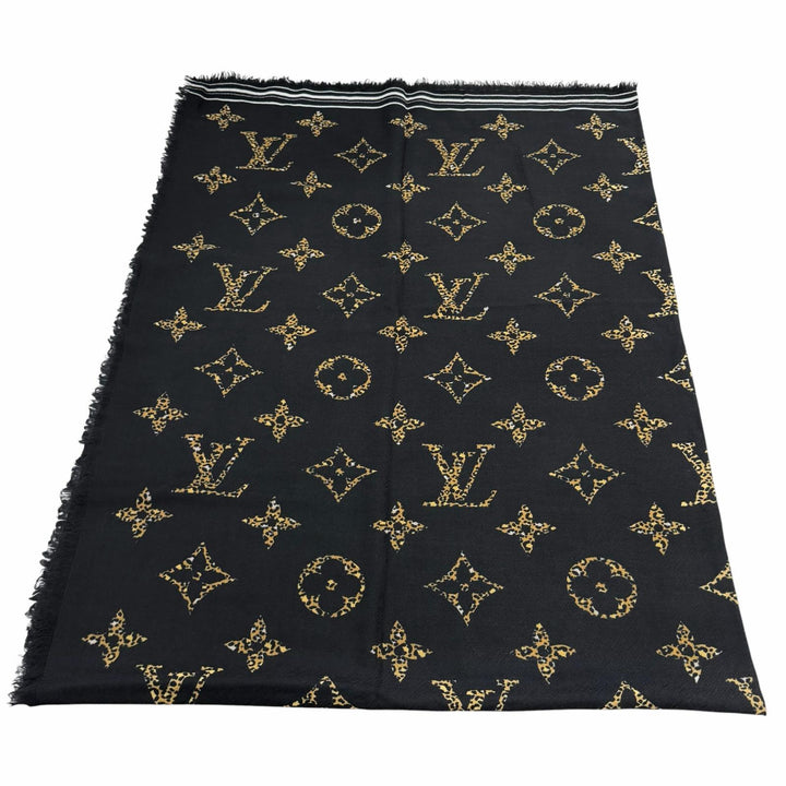 Great LOUIS VUITTON Stall Logo-emblazoned monogram leopard print wool M73644