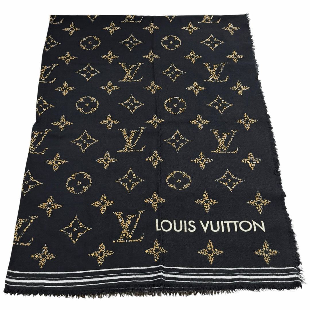 Great LOUIS VUITTON Stall Logo-emblazoned monogram leopard print wool M73644