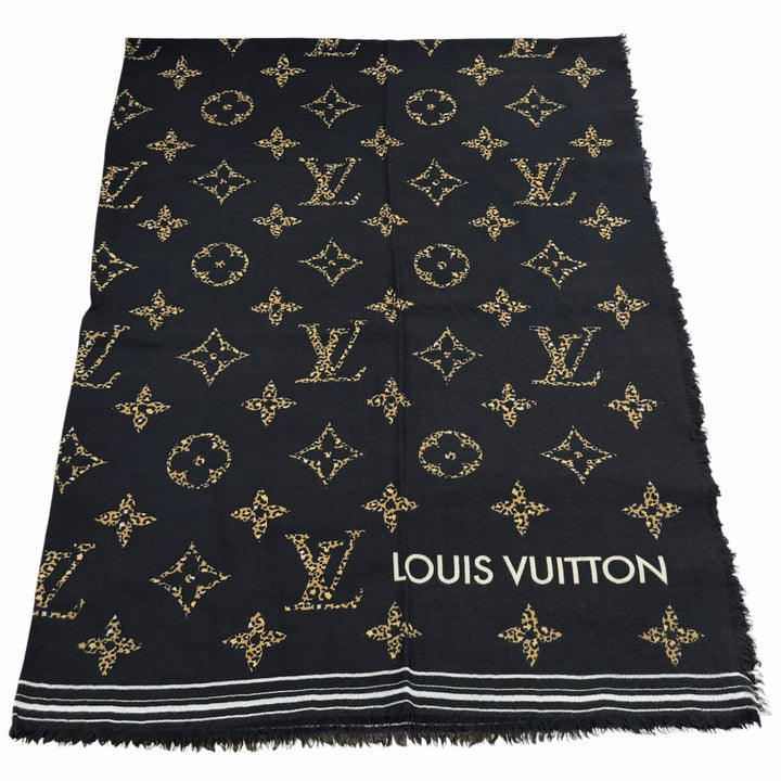 Great LOUIS VUITTON Stall Logo-emblazoned monogram leopard print wool M73644