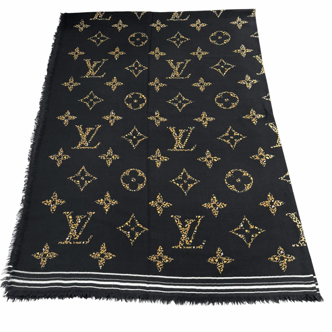 Great LOUIS VUITTON Stall Logo-emblazoned monogram leopard print wool M73644