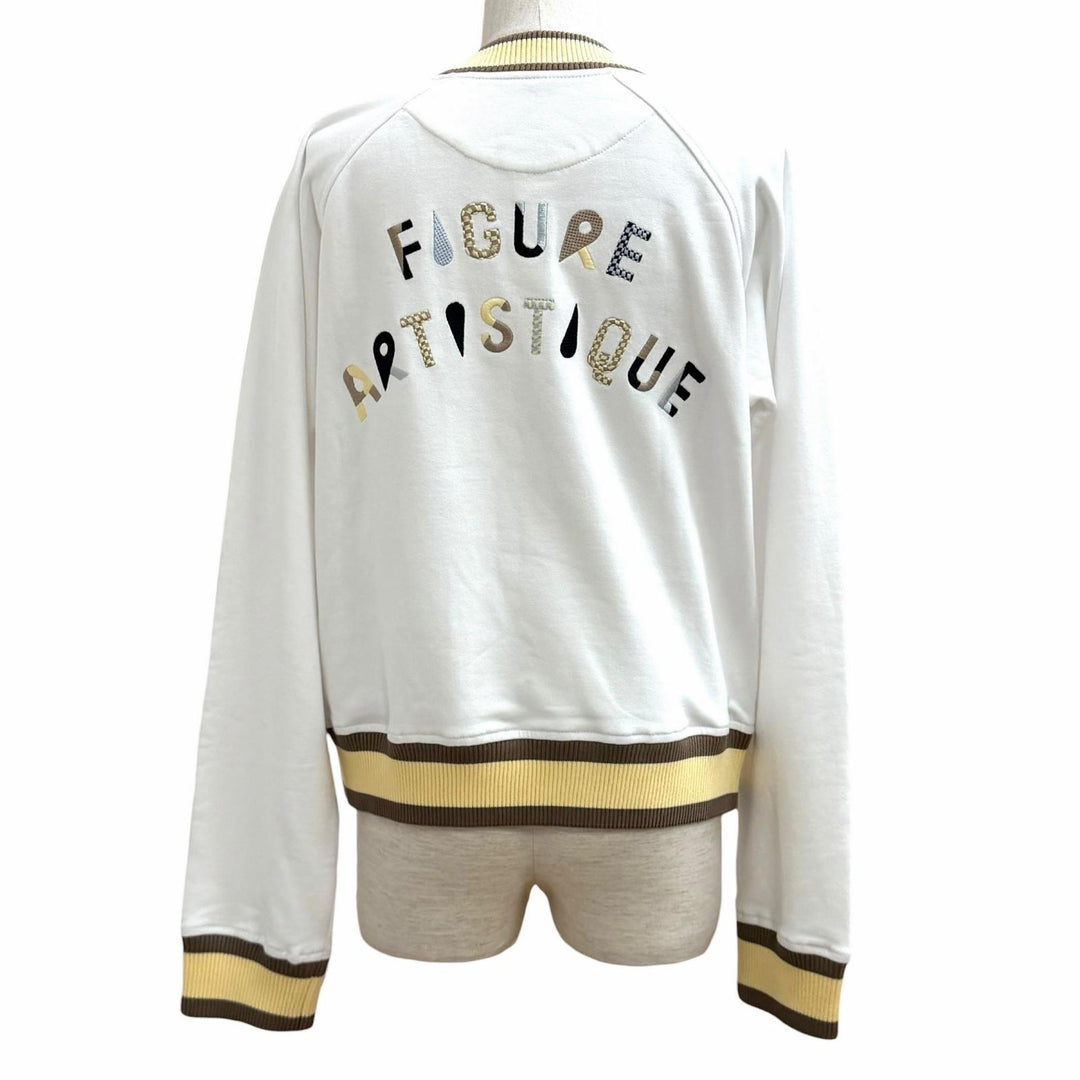 Pristine HERMES sweat Artistic Figurines white cotton Women 38 3H4606DD