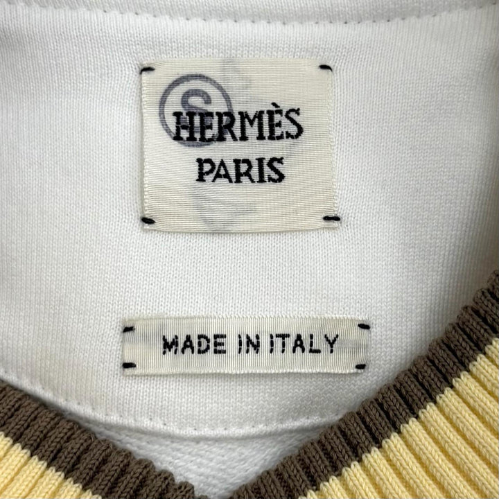 Pristine HERMES sweat Artistic Figurines white cotton Women 38 3H4606DD