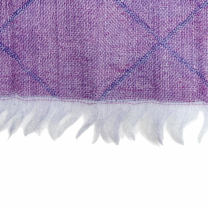 Very Good CHANEL Stall COCO Mark Matelassé Fringe Large Stole Shawl cashmere13S