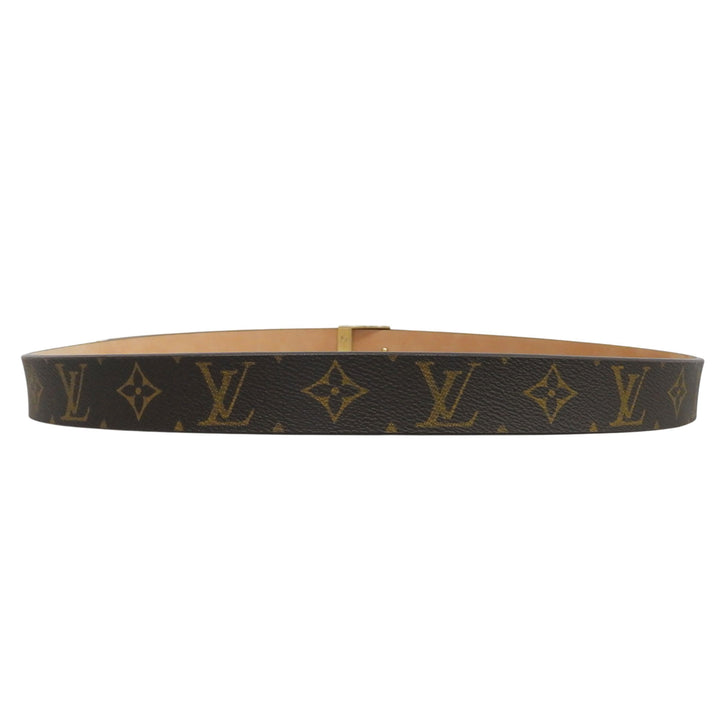 Excellent LOUIS VUITTON belt sun tulle monogram Monogram canvas mens