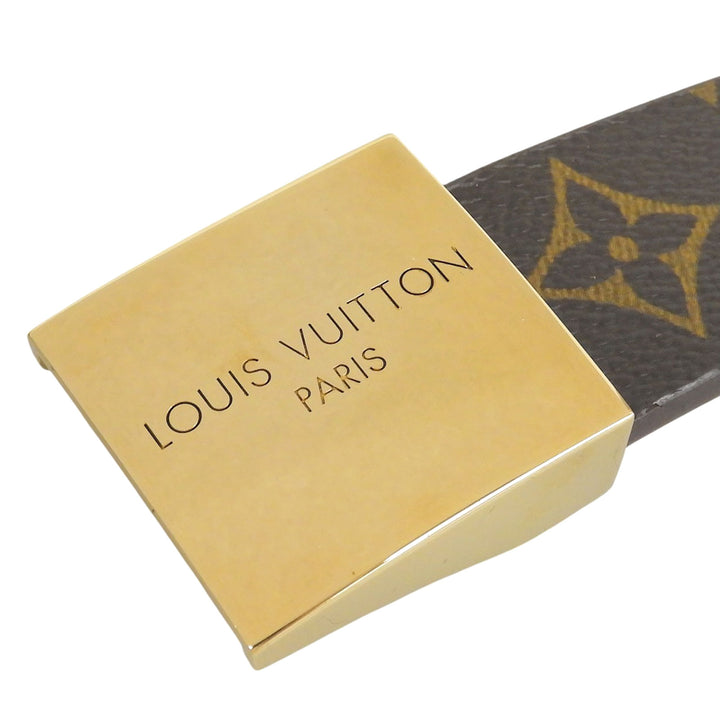 Excellent LOUIS VUITTON belt sun tulle monogram Monogram canvas mens