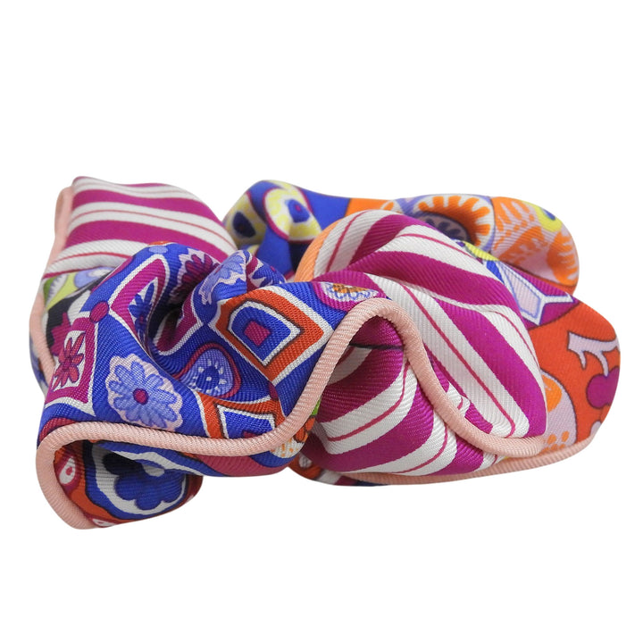 Excellent HERMES Shush Shushu Claudia Overall handle Multi silk Women