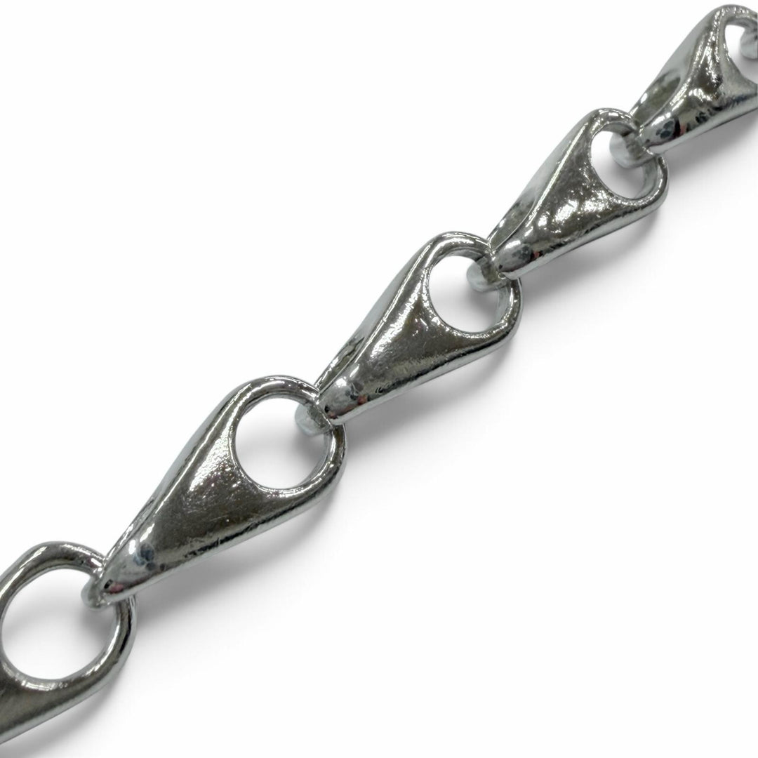 Very Good GUCCI Necklace Teardrop Link Chain long Silver 925 mens