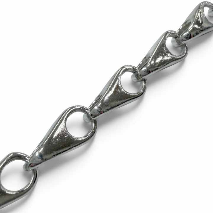 Very Good GUCCI Necklace Teardrop Link Chain long Silver 925 mens