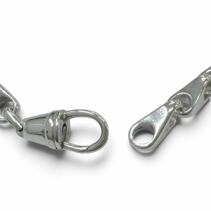 Very Good GUCCI Necklace Teardrop Link Chain long Silver 925 mens