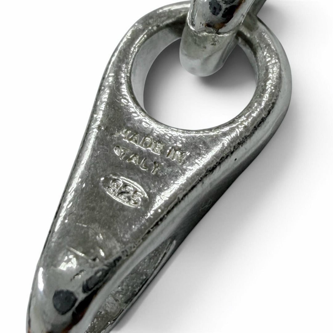 Very Good GUCCI Necklace Teardrop Link Chain long Silver 925 mens