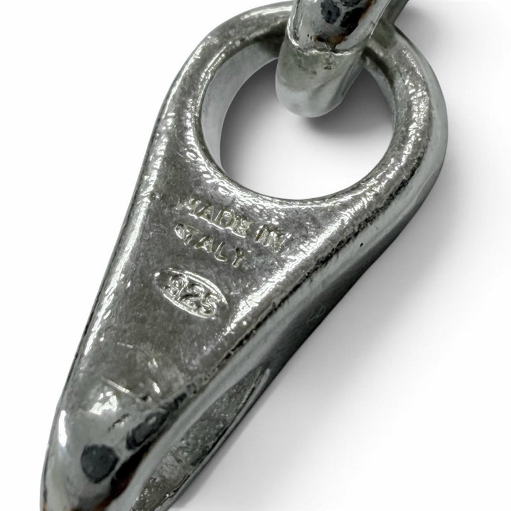 Very Good GUCCI Necklace Teardrop Link Chain long Silver 925 mens