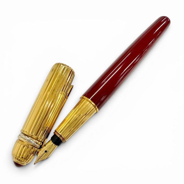 Very Good Cartier fountain pen Pasha de Cartier Trinity Red Gemstone 18K