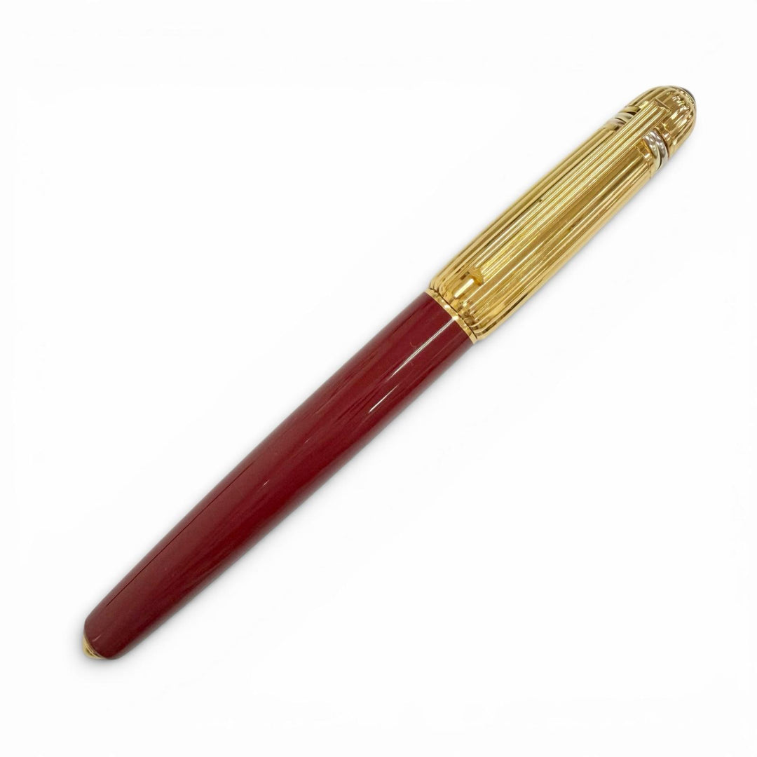 Very Good Cartier fountain pen Pasha de Cartier Trinity Red Gemstone 18K