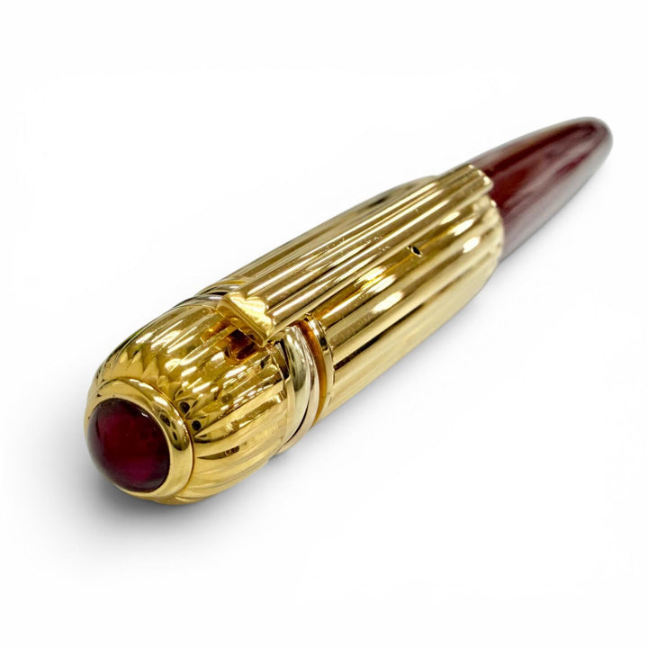 Very Good Cartier fountain pen Pasha de Cartier Trinity Red Gemstone 18K