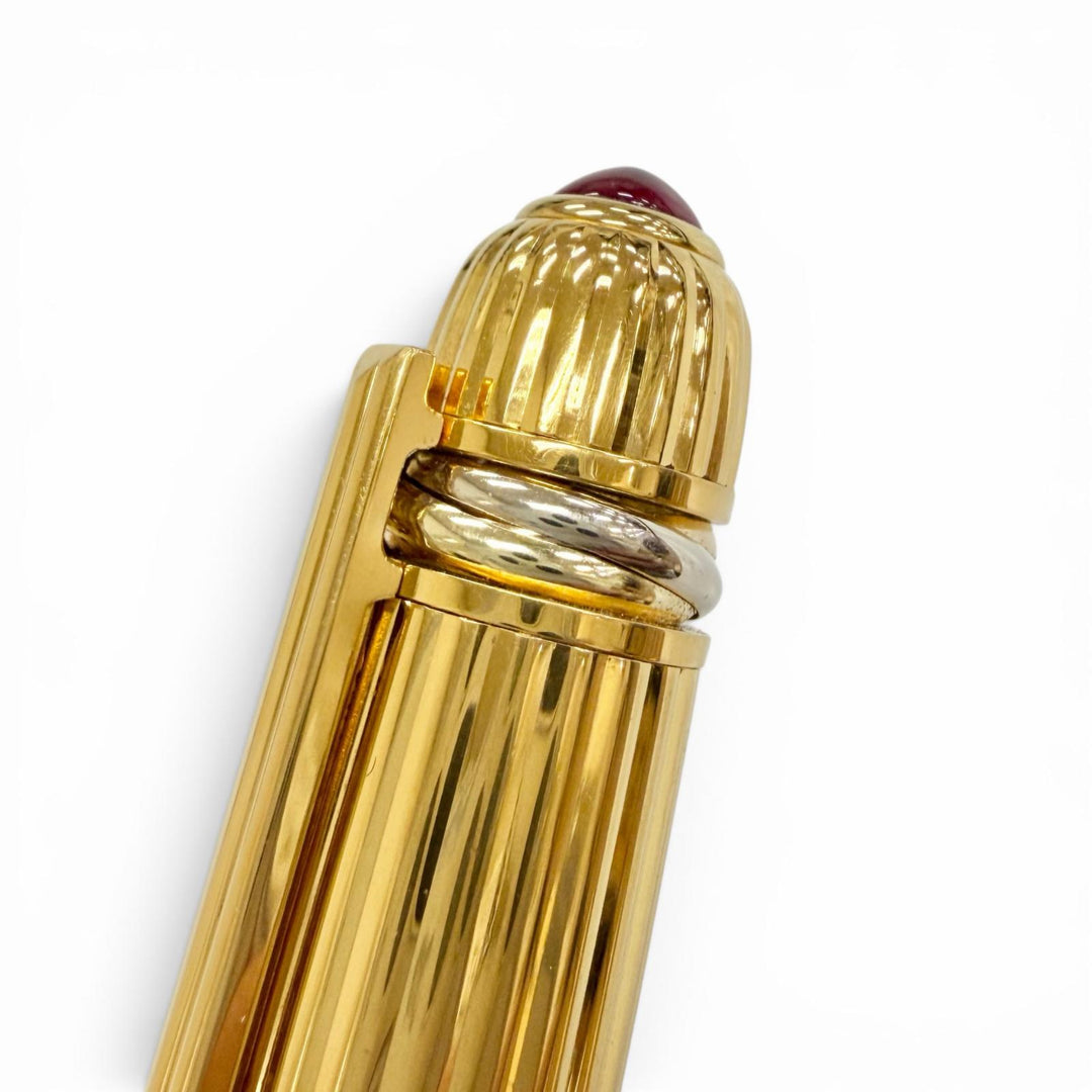 Very Good Cartier fountain pen Pasha de Cartier Trinity Red Gemstone 18K